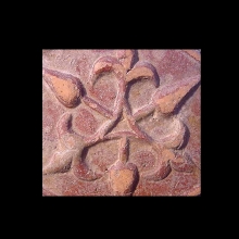a-ghaznavid-reddish-brown-glazed-ceramic-tile,-of-hexagonal-shape_06237b