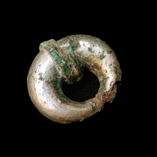 a-superb-dvaravati-gilded-solid-cast-bronze-ear-ornament_07751c