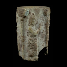 gandharan-bone-bead-depicting-a-seated-buddha-flanked-by-attendantsb