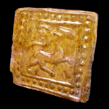 ghaznavid-yellow-glazed-pottery-tile-decorated-with-mythological-creature-and-dot-motif_06233b