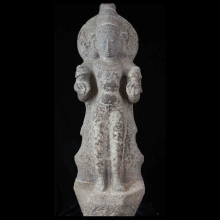 indian-carved-granite-statue-of-a-deity_xx88a