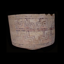 indus-valley-painted-pottery-vessel-with-meandering-linear-designs-in-brown-pigment_x7025b
